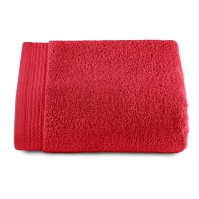 Afbeelding van TOP TOWEL Premium grote badhanddoeken 1 douchehanddoek, 70 x 140 cm, 100% katoen, 600 g, rood