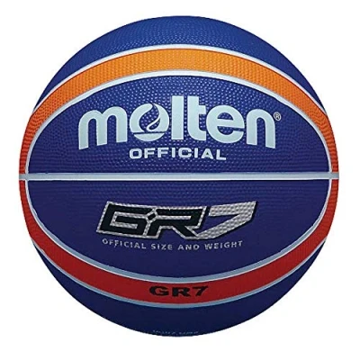 Afbeelding van MOlten BGR basketbal, meerkleurig blauw blauw/oranje maat 5