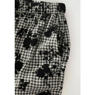 Afbeelding van Next Broek zwart / wit
