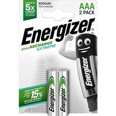 Afbeelding van Energizer Oplaadbare NiMH Batterij AAA 1.2 V Extreme 800 MAh