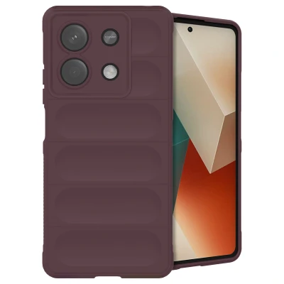 Afbeelding van Xiaomi Redmi Note 13 (5G) Hoesje Siliconen en TPU (zacht) iMoshion Softcase/Backcover Aubergine Telefoonhoesje