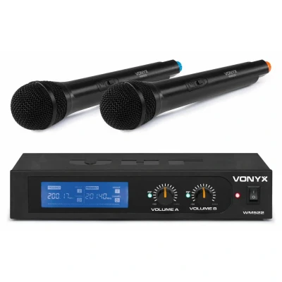 Afbeelding van Vonyx WM522 draadloze microfoonset 2 kanaals VHF