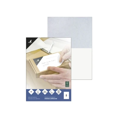 Afbeelding van Kangaro etiket inkljet/laser/kopieer 210x148mm 100 vel 2 stickers per K 210148