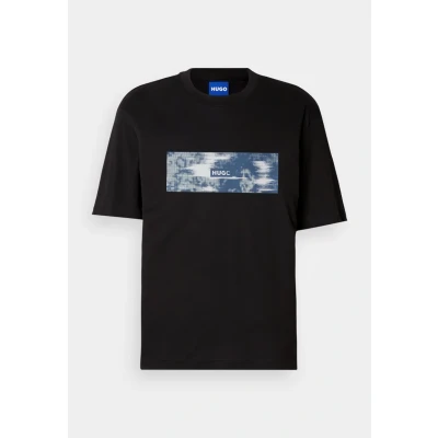 Afbeelding van HUGO Napolux Tshirt print, Heren, Maat: XS, Black