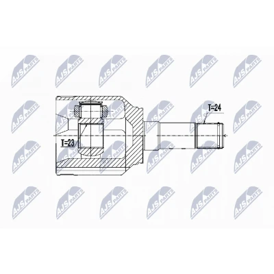 Afbeelding van Homokineet reparatie set, aandrijfas NTY NPW FT 072