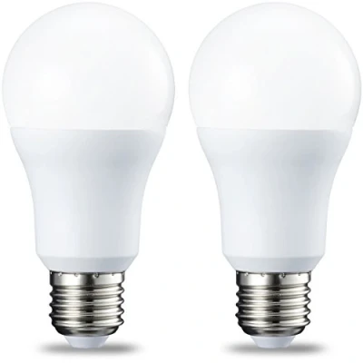 Afbeelding van Amazon Basics Ledlampen, Edison schroefdraad E27, 10 W (equivalent aan een gloeilamp van 75 W), wit, niet dimbaar, 2 stuks in 1 verpakking