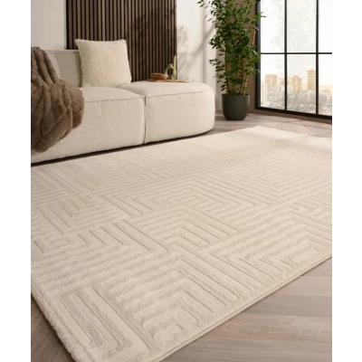 Afbeelding van Scadinavisch Vloerkleed Serene Voss Crème 240x340 Cm