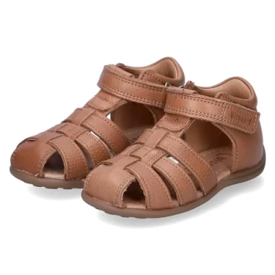 Afbeelding van Bisgaard Carly Unisex Babyschoenen voor kinderen, Maat: 21, Cognac Leer