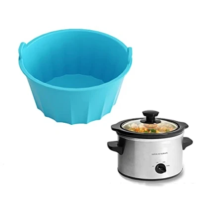 Afbeelding van Slow Cooker Liner Silicone, Liners fit Crock Pot 6 8 Quart Oval Cooker, Herbruikbare &amp; Lekvrije Vaatwasmachinebestendige Koken voor 8QT