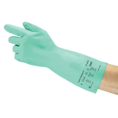 Afbeelding van Hygostar Wegwerp handschoenen Nitril Poedervrij Wit L 100 stuks