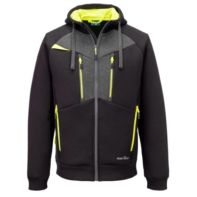 Afbeelding van DX4 Hoodie met rits maat L, Black