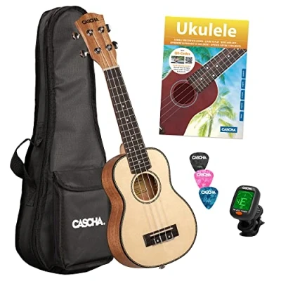 Afbeelding van Cascha HH 2149 sopraan ukelele starter set (4 talig)
