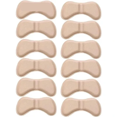 Afbeelding van SNQ Hielkussentjes 6 paar 8,7x4,2 cm Hielbeschermers Antisliphakken Sticky Voor mannen en vrouwen beige