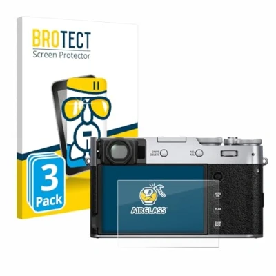 Afbeelding van BROTECT Glas Screen Protector voor Fujifilm X100V (3 Stuks) Schermbeschermer [9H Hardheid, Beschermglas Folie niet Gehard Glas]