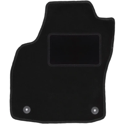 Afbeelding van Wielganizator Zwarte pasvorm bestuurdersmat, geschikt voor: Opel Astra H Limousine, Hatchback, combi, TwinTop, Cabrio, Coupe (2003 2010) deurmat bestuurderszijde velours automatten