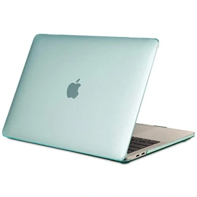 Afbeelding van TECOOL Hoes Compatibel met MacBook Pro 13 2016 2022, A2338 M2/M1, A2289/A2251/A2159/A1989/A1706, Plastic Slanke Beschermende Harde Case, Glanzend Oppervlak, Muntgroen