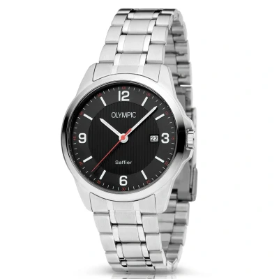 Afbeelding van Olympic OL26HSS302 BARI Horloge Staal Zwart 39mm