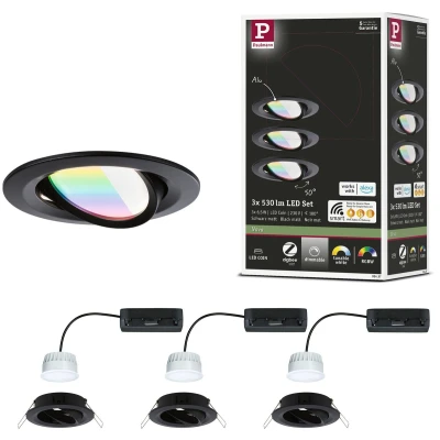 Afbeelding van Paulmann Ledinbouwlamp LED inbouwlamp Nova Coin rond 84mm 50
