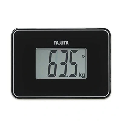 Afbeelding van TANITA HD 386 De kleinste digitale personenweegschaal ter wereld, gemakkelijk te transporteren, parelzwart