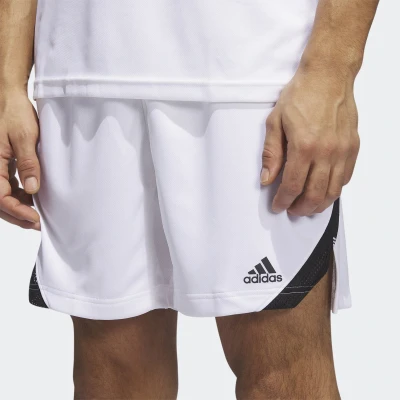 Afbeelding van adidas Heren Basketball Icon Squad Short Aeroready, White/Black, XL
