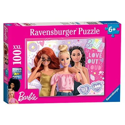 Afbeelding van Ravensburger Barbie 100 Piece Jigsaw Puzzles for Kids Age 6 Years Up Extra Large Pieces