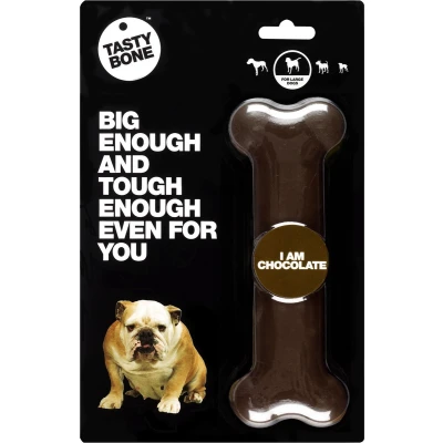 Afbeelding van TastyBone Large Chocolate Hond Kauwspeelgoed Vegan Kluif Nylabone