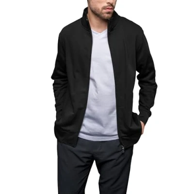 Afbeelding van Herenvest &#039;Premium Full Zip&#039; met zijzakken Black 4XL