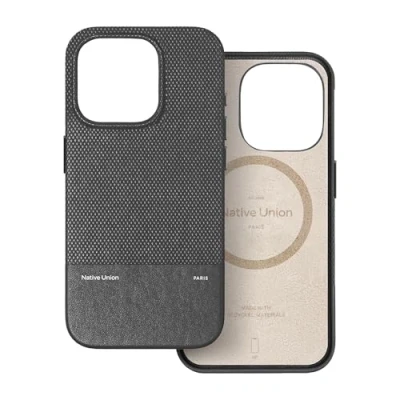 Afbeelding van Native Union (Re) Classic Hoesje 3.0 MagSafe, Gerecyclede Materialen 6ft Valbescherming voor iPhone 16 Pro (Zwart)