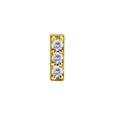 Afbeelding van Vergulde Tragus Piercing Swarovski Zirkonia