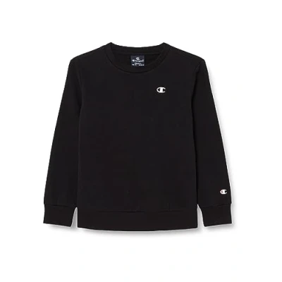 Afbeelding van Champion Basic Crewneck Unisex Sweater voor kinderen, Maat: 162/167, Schwarz