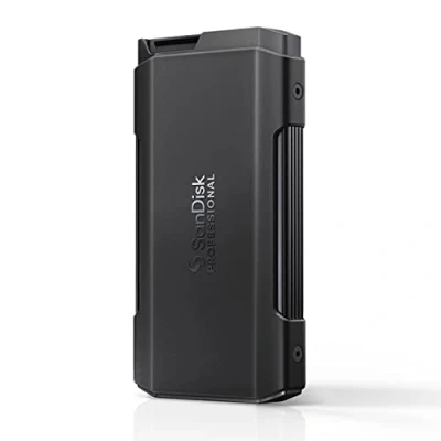Afbeelding van SanDisk PROFESSIONAL PRO BLADE TRANSPORT 4 TB (Draagbare En Modulaire NVMe SSD, Vooraf Geladen Met SSD Mag, USB C Snelheden Tot 2000 MB/s Lezen Schrijven, Draagbare Capaciteit Verhogen