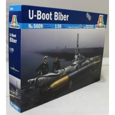 Afbeelding van 1:35 Italeri 5609 U Boot Biber Midget submarine class Plastic Modelbouwpakket