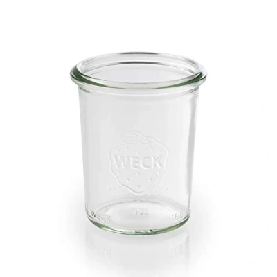 Afbeelding van APS 12 originele WECK potten 160 ml, Ø 6 cm, H: 8 conservenpot, decoratieve pot, dessertpot, voorraadpot, vaatwasmachinebestendig