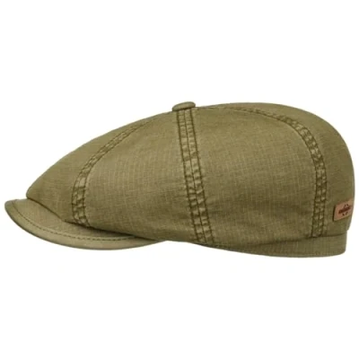Afbeelding van Stetson Hatteras Ripstop Pet Dames/Heren newsboy met klep voor Zomer/Winter L (58 59 cm) olijfgroen