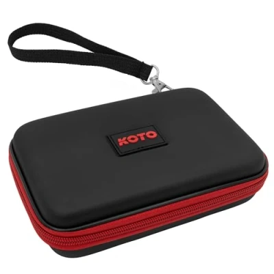 Afbeelding van KOTO dartwallet EVA Medium Rood, Darttas met Ritssluiting, Dartetui Darts logo, Dart Hoes, dartkoffer,