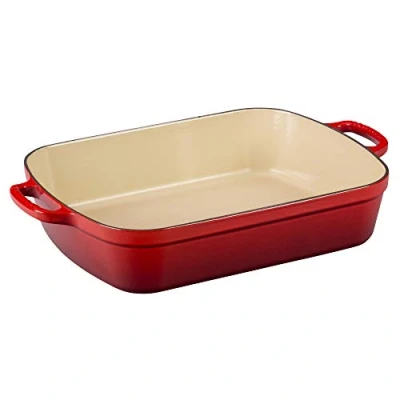 Afbeelding van Braadslede Le Creuset Rechthoekig Kersenrood 37 cm