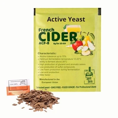 Afbeelding van Cidergist 8g/25L Home Brew Gists, Wijnmaken Gist, Homebrew, Wijnmeter
