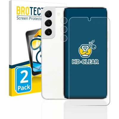 Afbeelding van BROTECT (2 Stuks) Schermbeschermer voor Samsung Galaxy S22 5G (Voor+Camera) Screen Protector Transparant