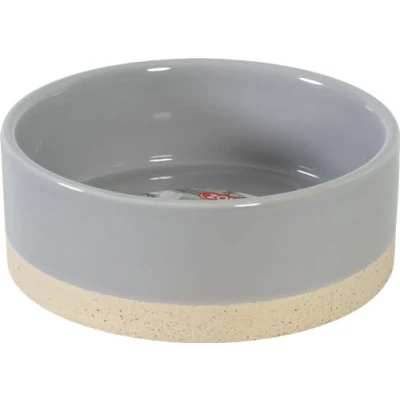 Afbeelding van Zolux olaria voerbak keramiek grijs 14 cm 450 ml