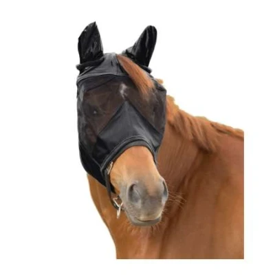 Afbeelding van Waldhausen Vliegenmasker Premium 3 in 1 Zwart Pony
