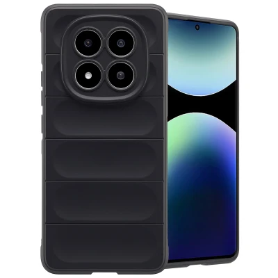 Afbeelding van Xiaomi Redmi Note 14 Pro Plus 5G Hoesje Siliconen en TPU (zacht) imoshion Softcase/Backcover Zwart Telefoonhoesje