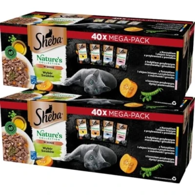 Afbeelding van SHEBA Nature&#039;s Collection in Sauce hoogwaardig natvoer voor katten, fijne diversiteit (MSC) portiezak, 72 x 85 g