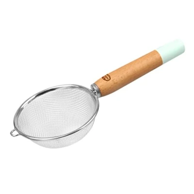Afbeelding van Dr. Oetker Zeef met houten handvat Ø 10, vergiet uit de serie &quot;Modern Baking Retro Design&quot; (kleur: kleurrijk), hoeveelheid: 1 stuk