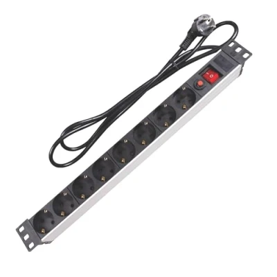 Afbeelding van Stekkerdoos 19 inch 8 Voudig serverkast