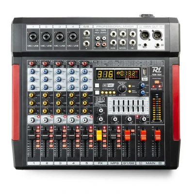 Afbeelding van Power Dynamics PDM T604 6 kanaals mengtafel met Bluetooth, 380