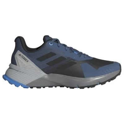 Afbeelding van adidas Terrex Soulstride Trail hardloopschoenen voor heren, niet voetbalschoenen, laag, Wonder Steel Core Zwart Pulse Blauw, 38 2/3 EU