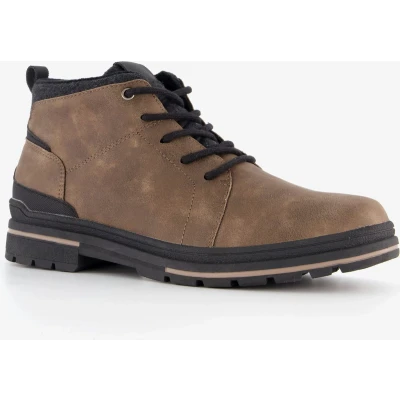 Afbeelding van Blue Box heren veterboots bruin Maat 46 Uitneembare zool