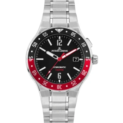 Afbeelding van Jacques Lemans Kinetic horloge Hybromatic, 1 2109F Horloge, herenhorloge, datum, eenzijdig draaibare lunette