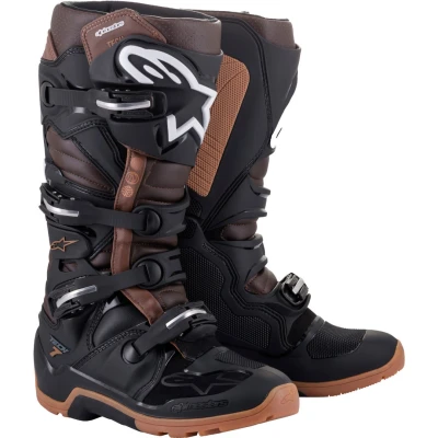 Afbeelding van Alpinestars 2024 Tech 7 Enduro Crosslaarzen Zwart / Donker Bruin maat 51