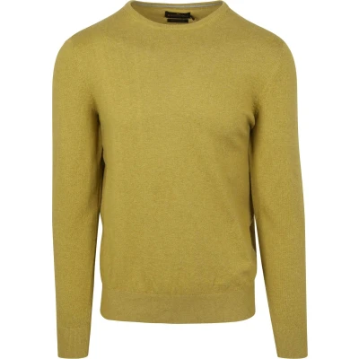 Afbeelding van Steppin&#039; Out Trui Cotton Cashmere Mosgroen Maat L Heren Pullovers